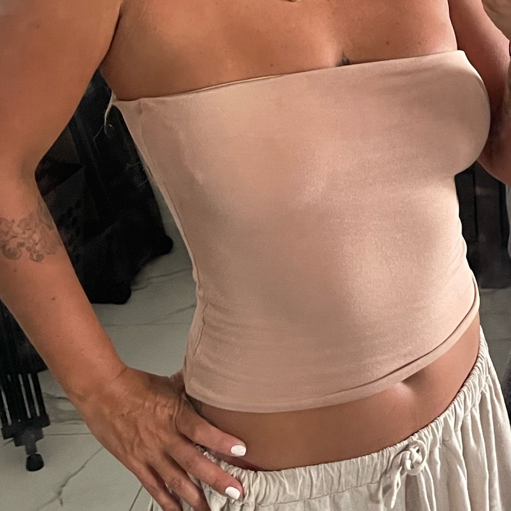 Tan Tube Top